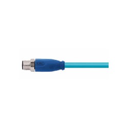 Connecteur mâle M12, 8 pol., codage X IP67, 0.5A, blindé